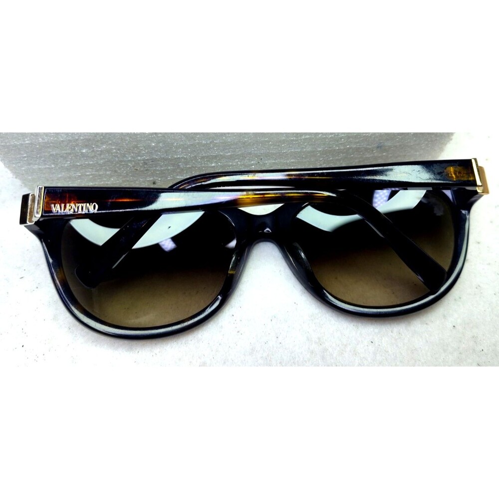 Vintage Valentino S215 Tortoise Shell Sunglasses w Bling 58-14-130mm Made Italy - Picture 9 of 16